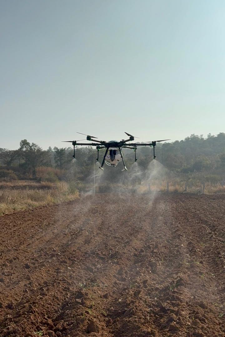 BHUMITR X8 agri drone folded angle